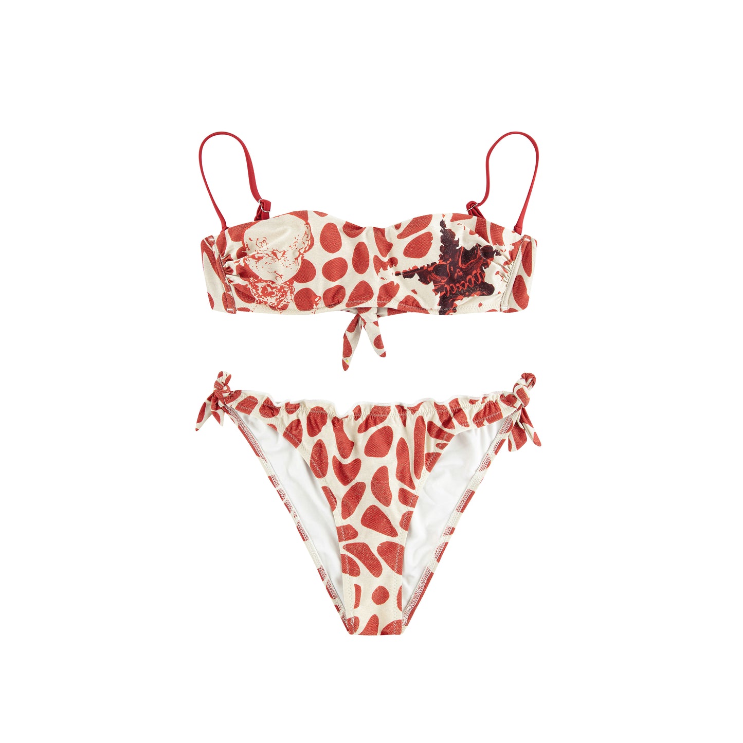 BLOOD PRINT DECONSTRUCTED BIKINI