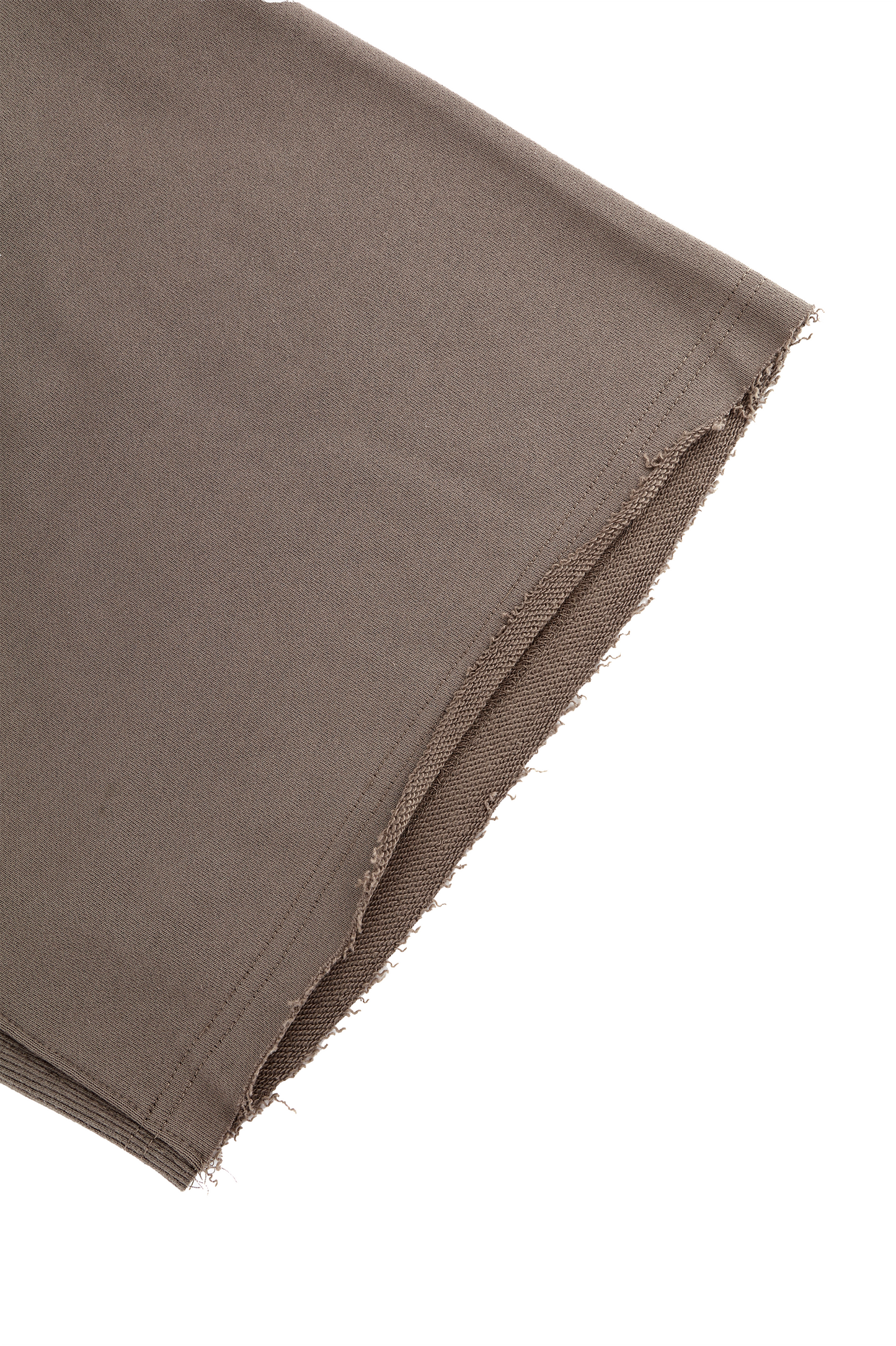 LOOSE FIT COTTON TERRY PATCH SHORTS BROWN