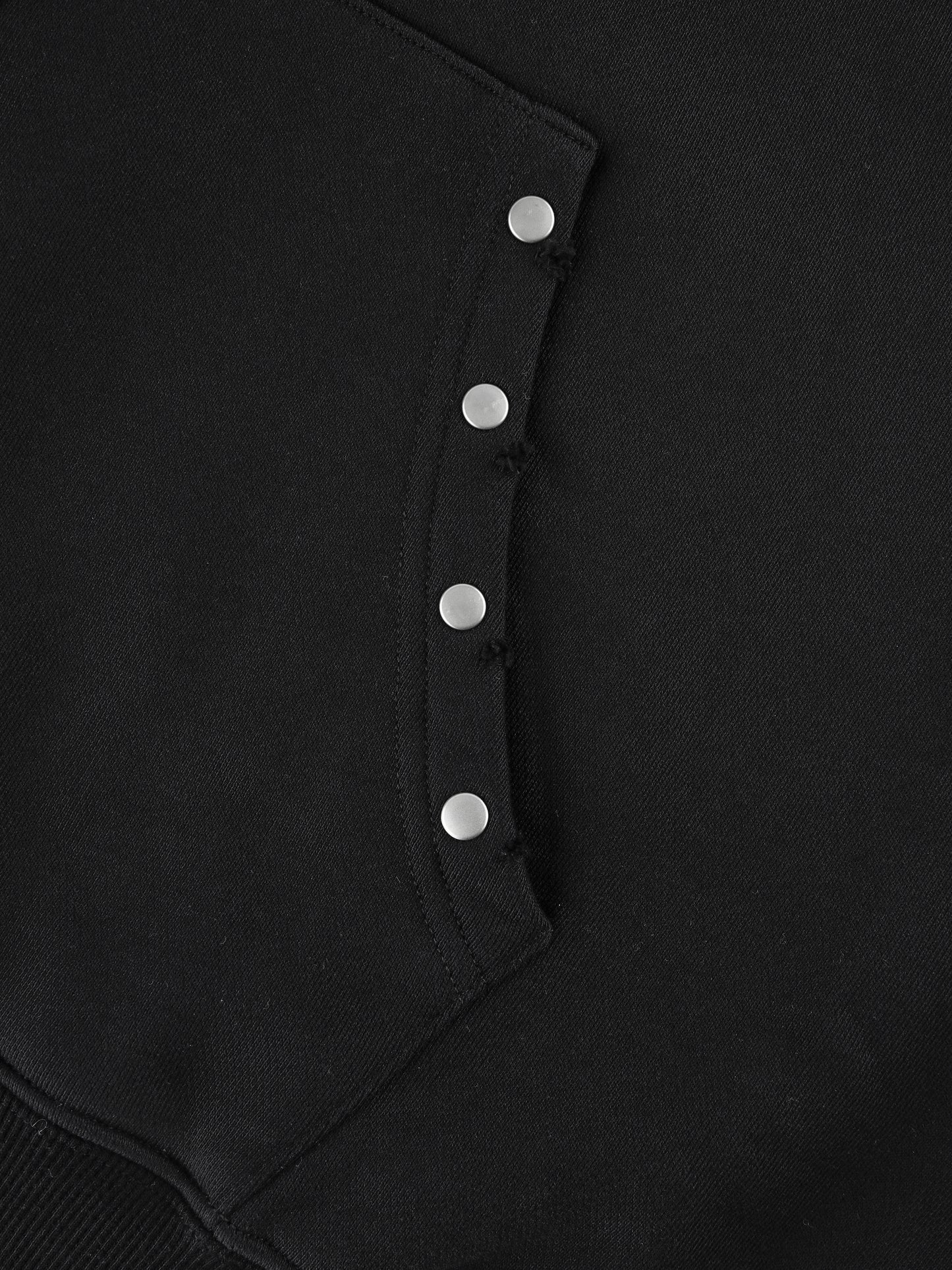STUDDED ''DESTROY'' PRINT ZIP UP HOODIE BLACK