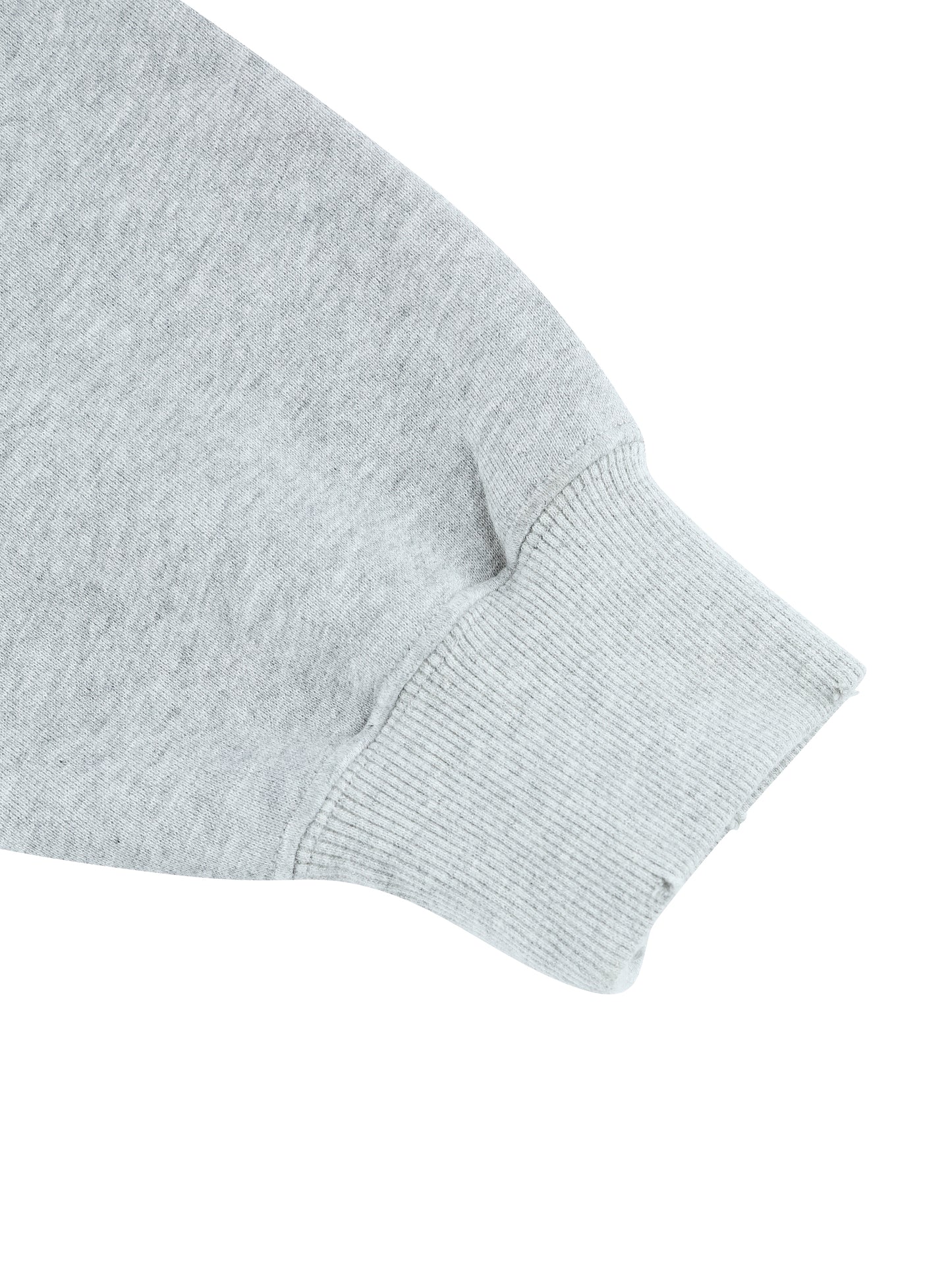 STUDDED ''DESTROY'' PRINT ZIP UP HOODIE GREY