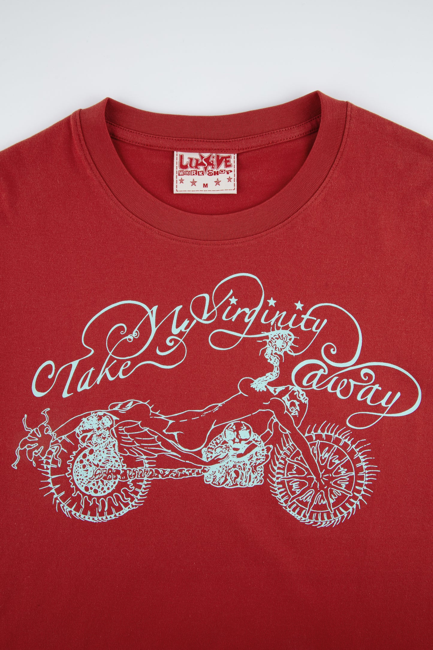TAKE MY VIRGINITY AWAY TEE RED