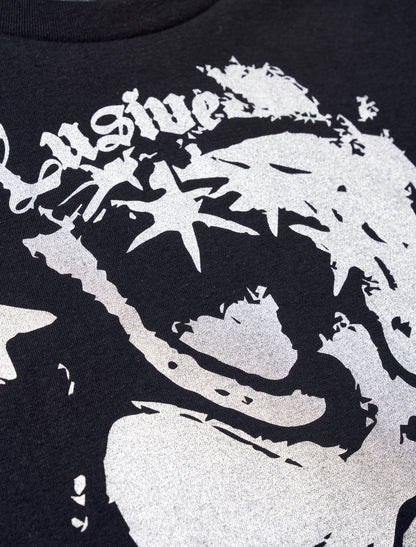 LUSIVE SKULL TEE BLACK