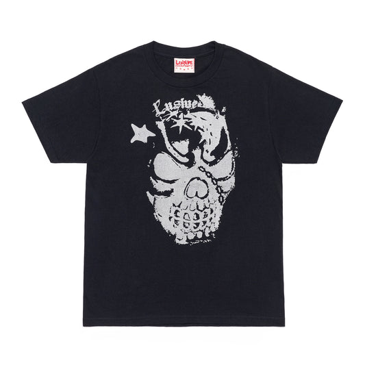 LUSIVE SKULL TEE BLACK
