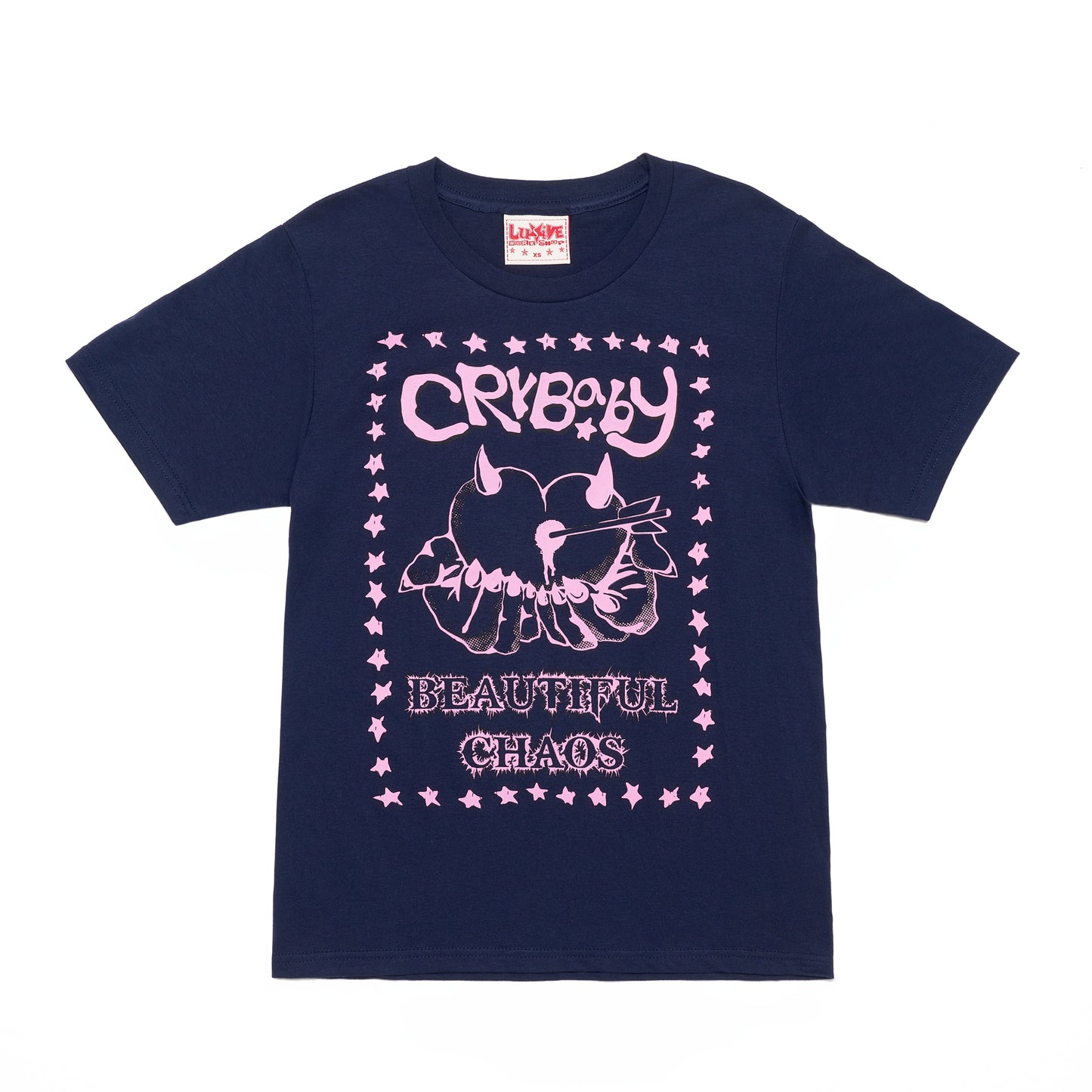 CRYBABY CHAOS TEE NAVY