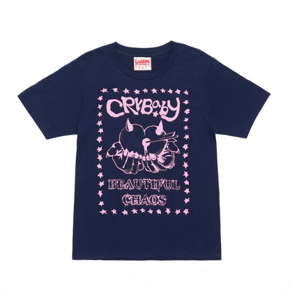 CRYBABY CHAOS TEE NAVY