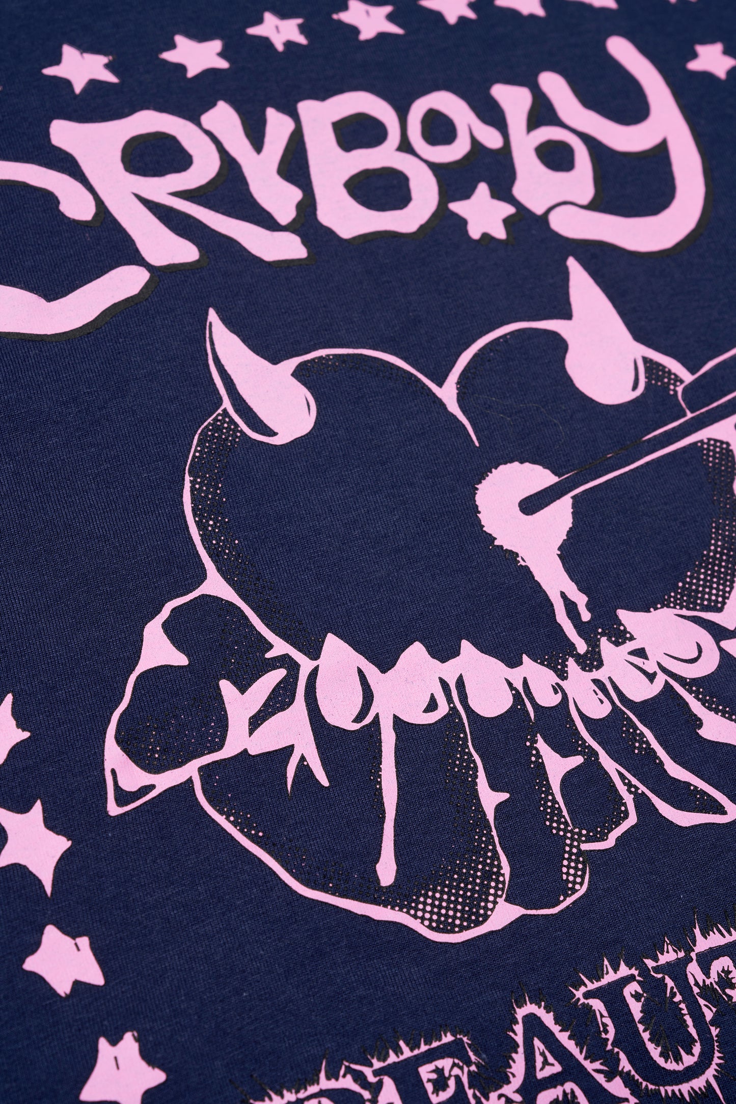 CRYBABY CHAOS TEE NAVY