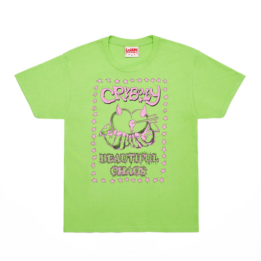 CRYBABY CHAOS TEE GREEN