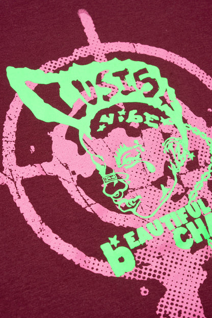 PUNKHEAD TEE DEEP WINE
