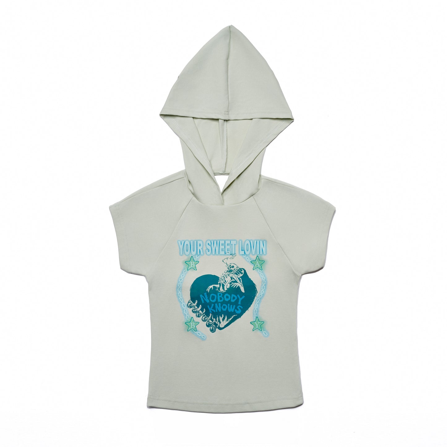 YOUR SWEET LOVIN HOODED TEE LIGHT LIME