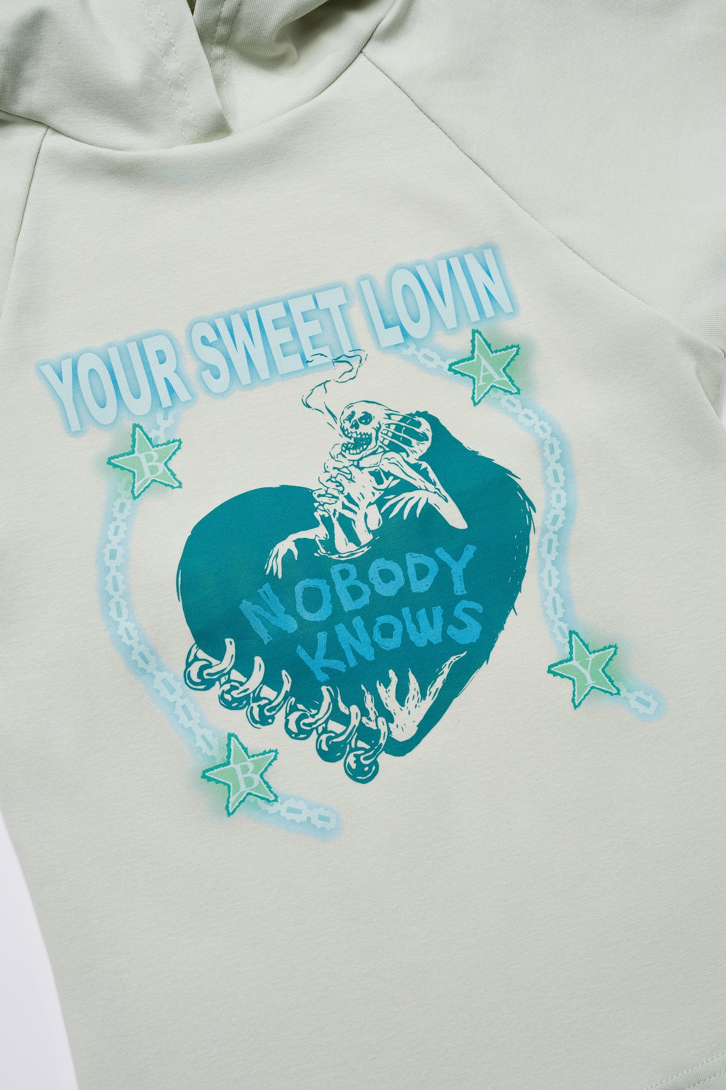 YOUR SWEET LOVIN HOODED TEE LIGHT LIME