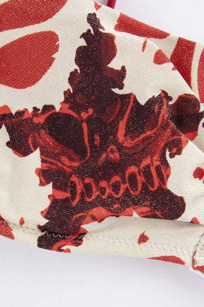 BLOOD PRINT DECONSTRUCTED BIKINI
