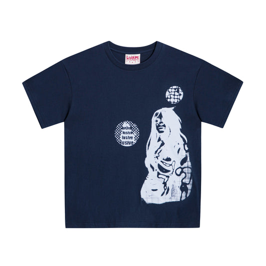 CYBER DESIRE TEE NAVY