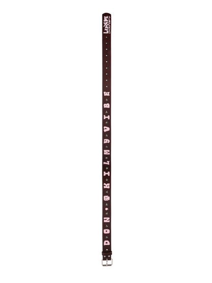 DON’T KILL MY VIBE HANDMADE LEATHER BELT
