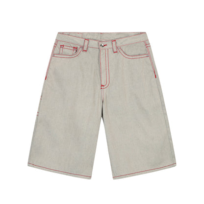 HEAVY STITCH STAR POCKET SHORTS OFF WHITE