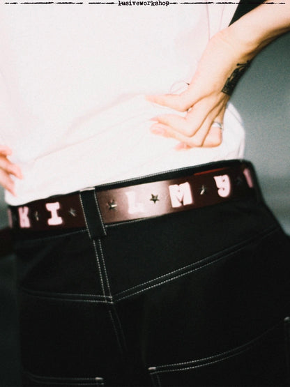 DON’T KILL MY VIBE HANDMADE LEATHER BELT