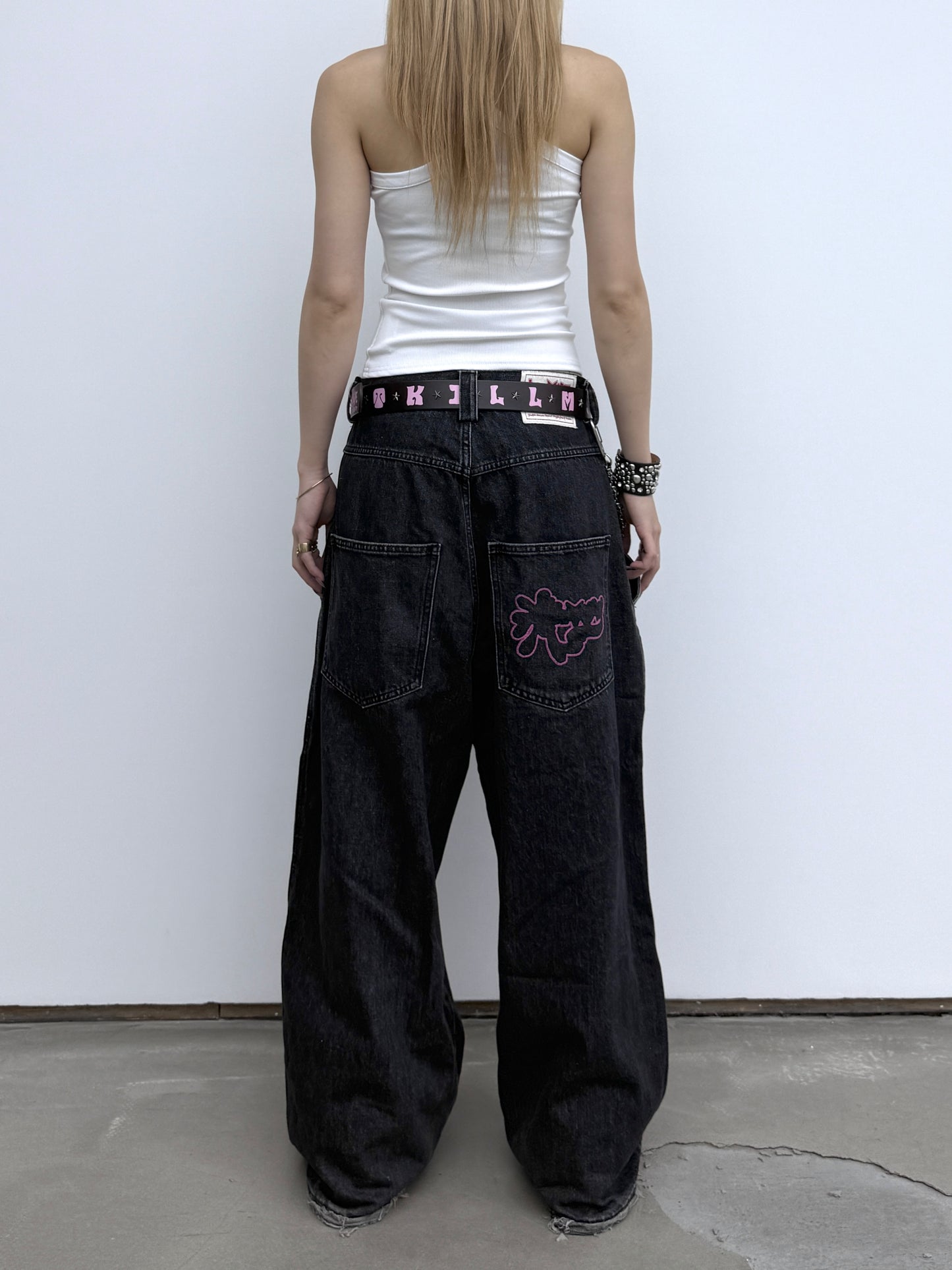 PUSSY TIME GROMMET OPEN-SHOULDER TANK