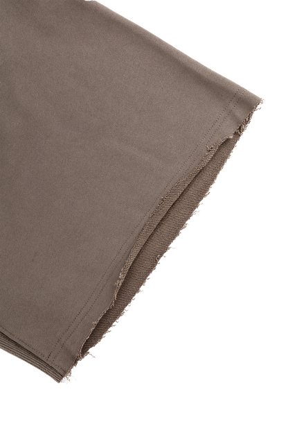 LOOSE FIT COTTON TERRY PATCH SHORTS BROWN