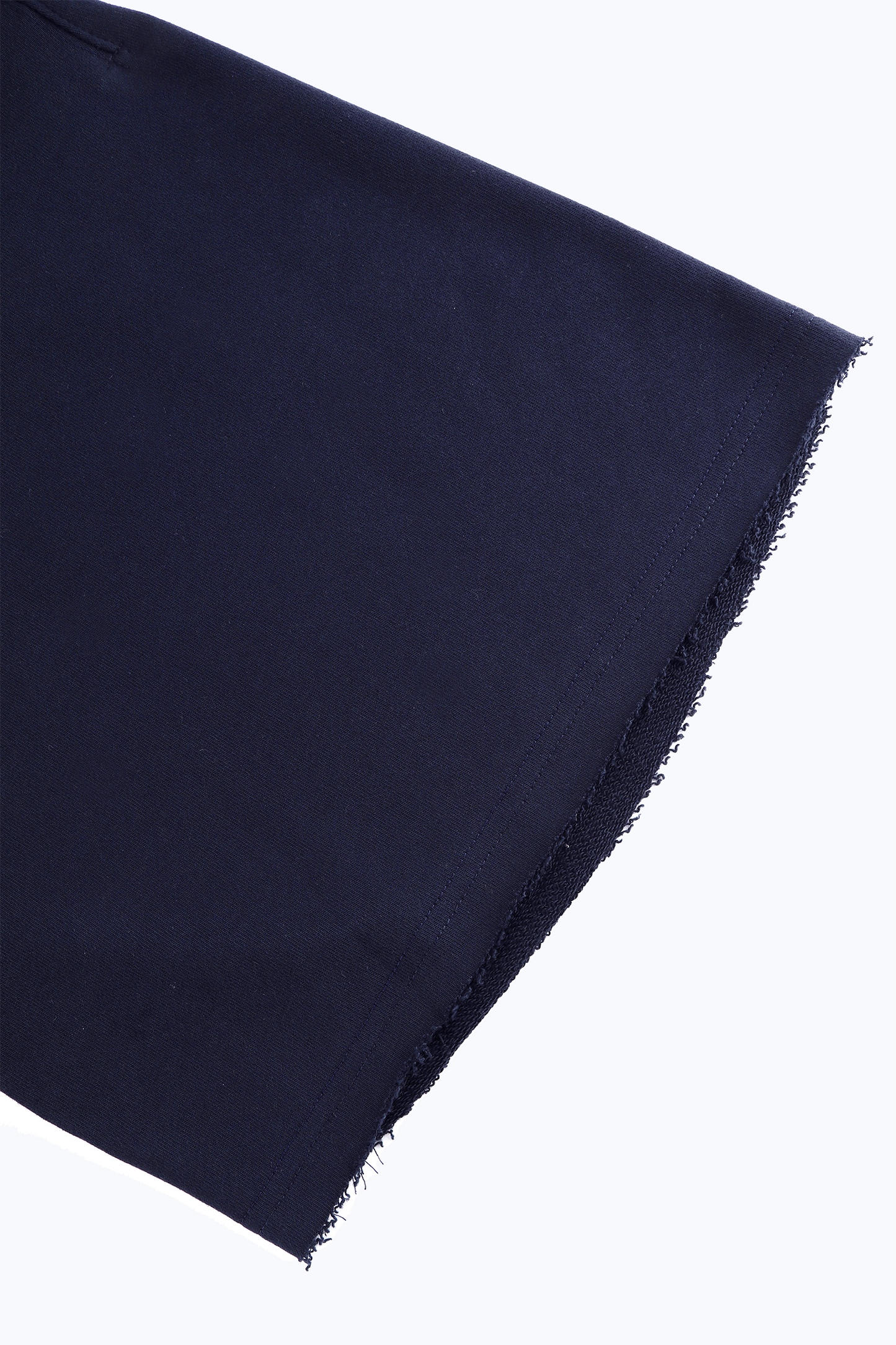 LOOSE FIT COTTON TERRY PATCH SHORTS NAVY