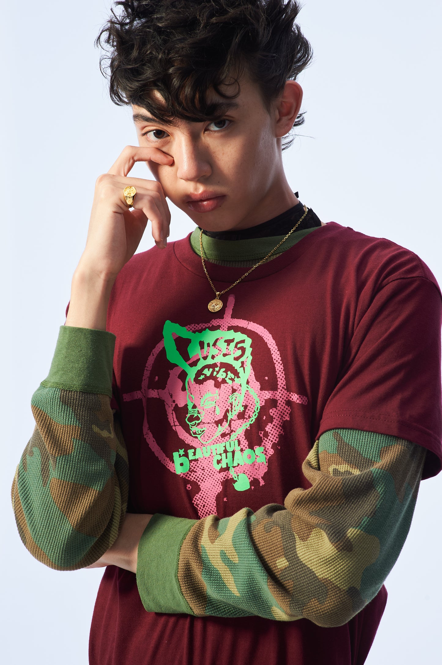 PUNKHEAD TEE DEEP WINE