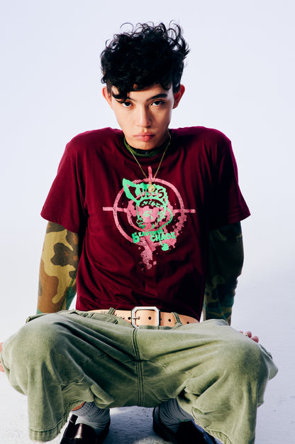 PUNKHEAD TEE DEEP WINE