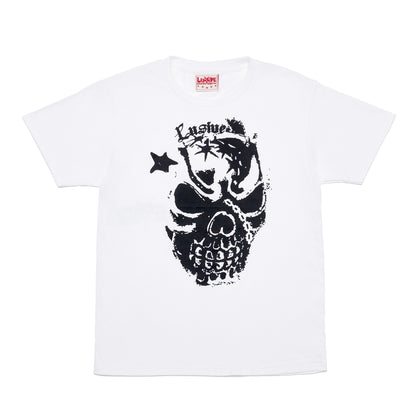 LUSIVE SKULL TEE WHITE