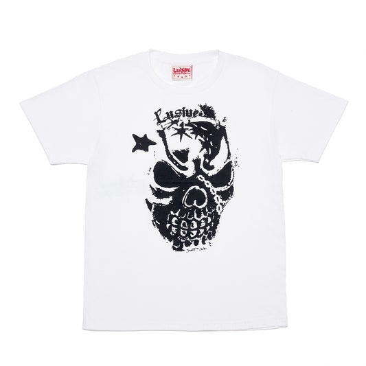 LUSIVE SKULL TEE WHITE