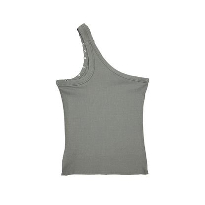 PUSSY TIME GROMMET OPEN-SHOULDER TANK