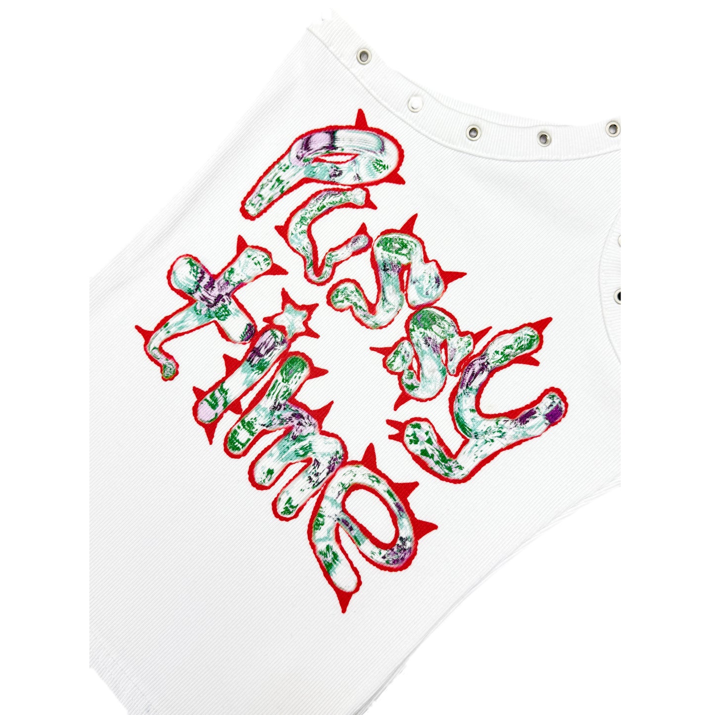 PUSSY TIME GROMMET OPEN-SHOULDER TANK