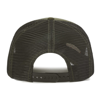 RHINESTONE EMBROIDERED TRUCKER CAP