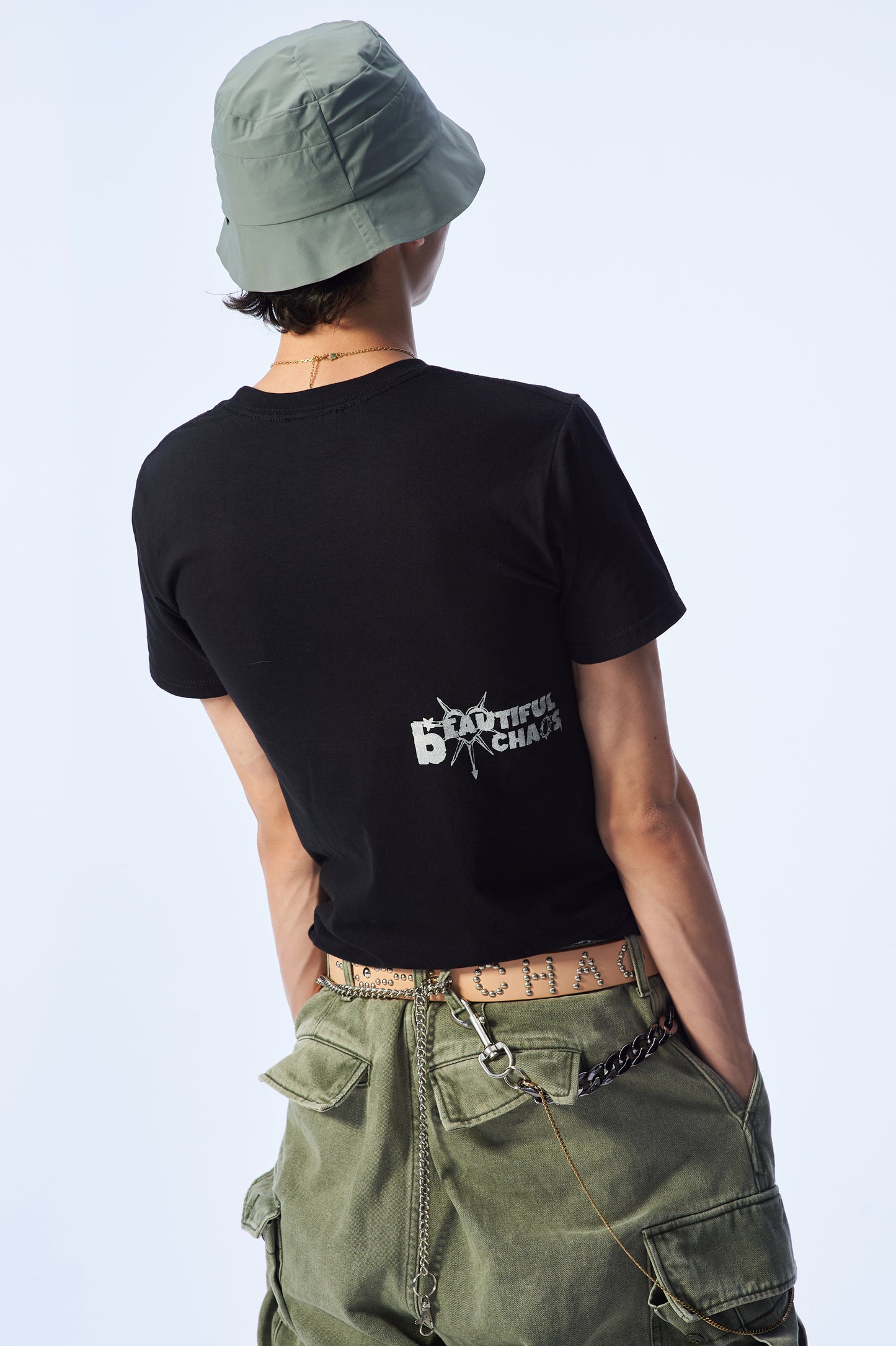 LUSIVE SKULL TEE BLACK