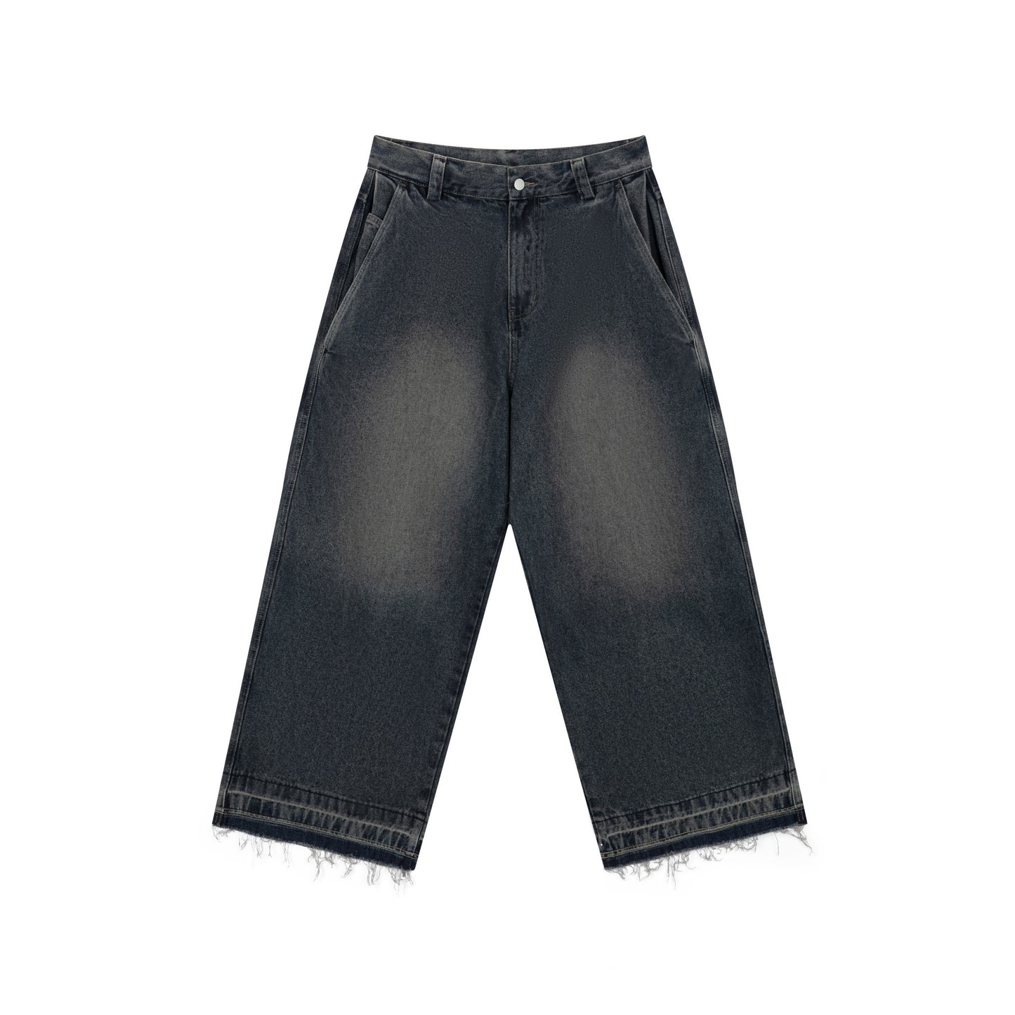 SKULL STAR BAGGY JEANS - FADE