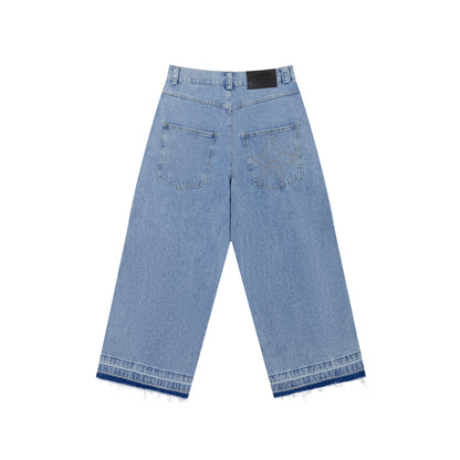 SKULL STAR BAGGY JEANS