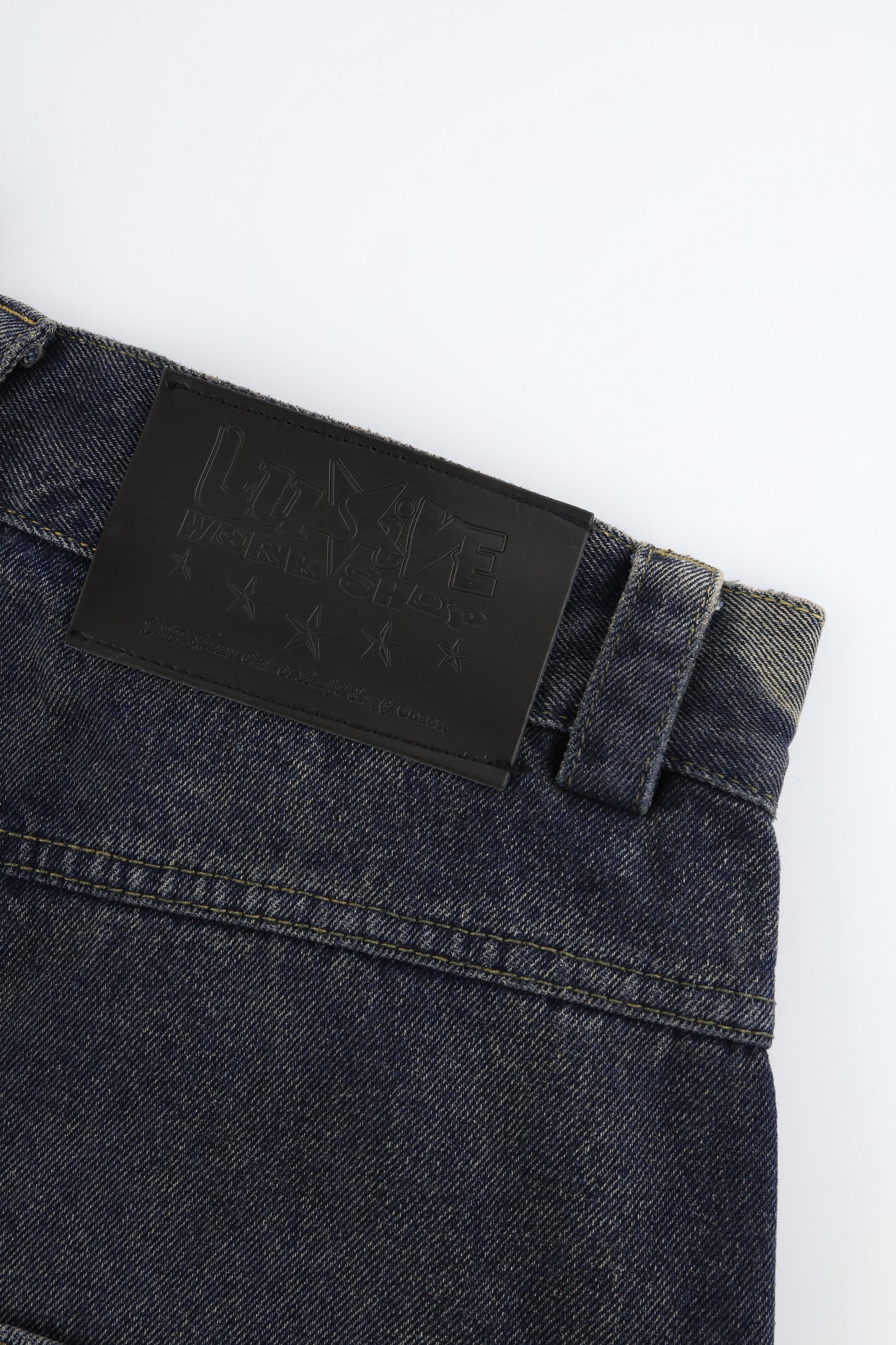 SKULL STAR BAGGY JEANS - FADE