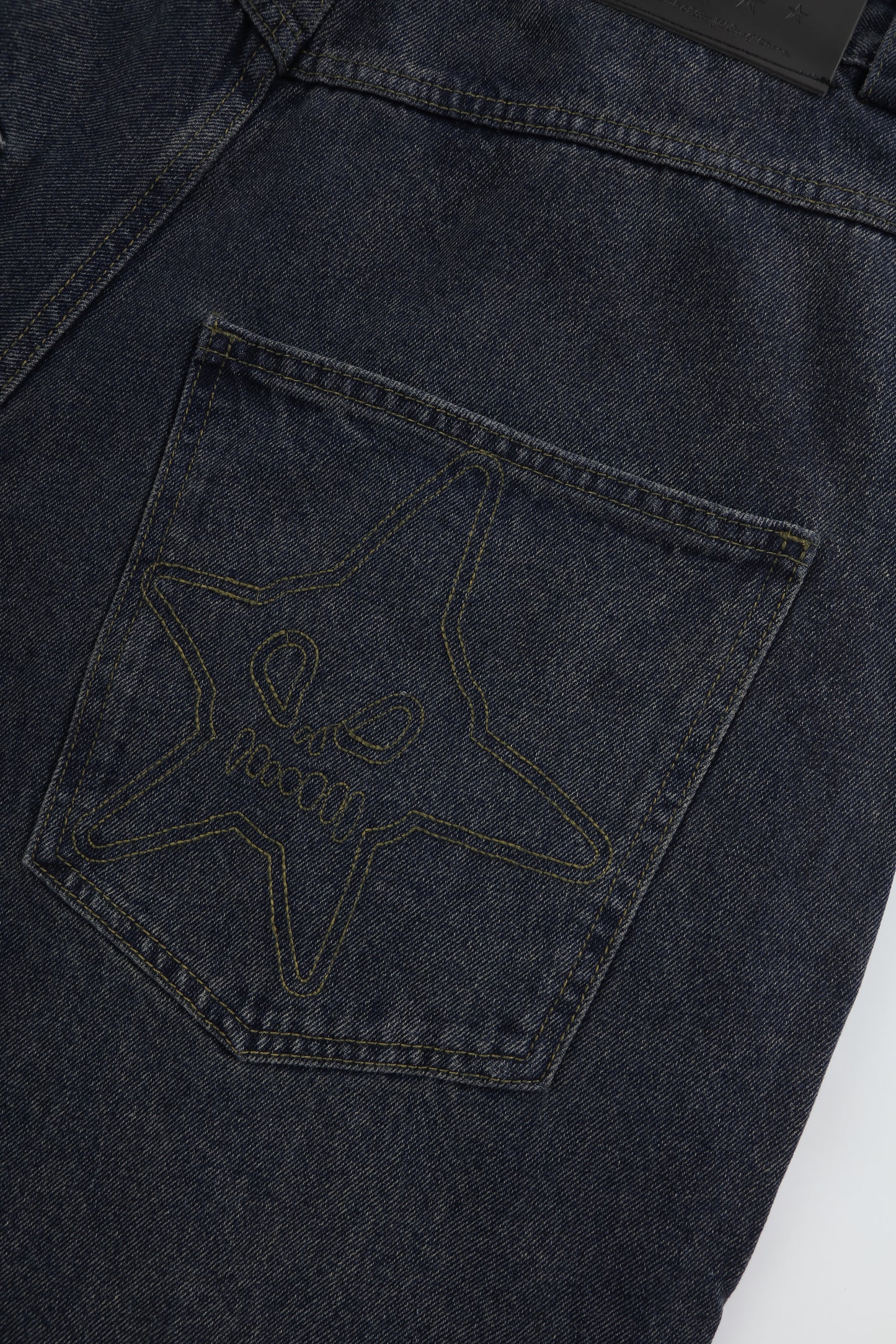 SKULL STAR BAGGY JEANS - FADE