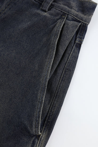 SKULL STAR BAGGY JEANS - FADE