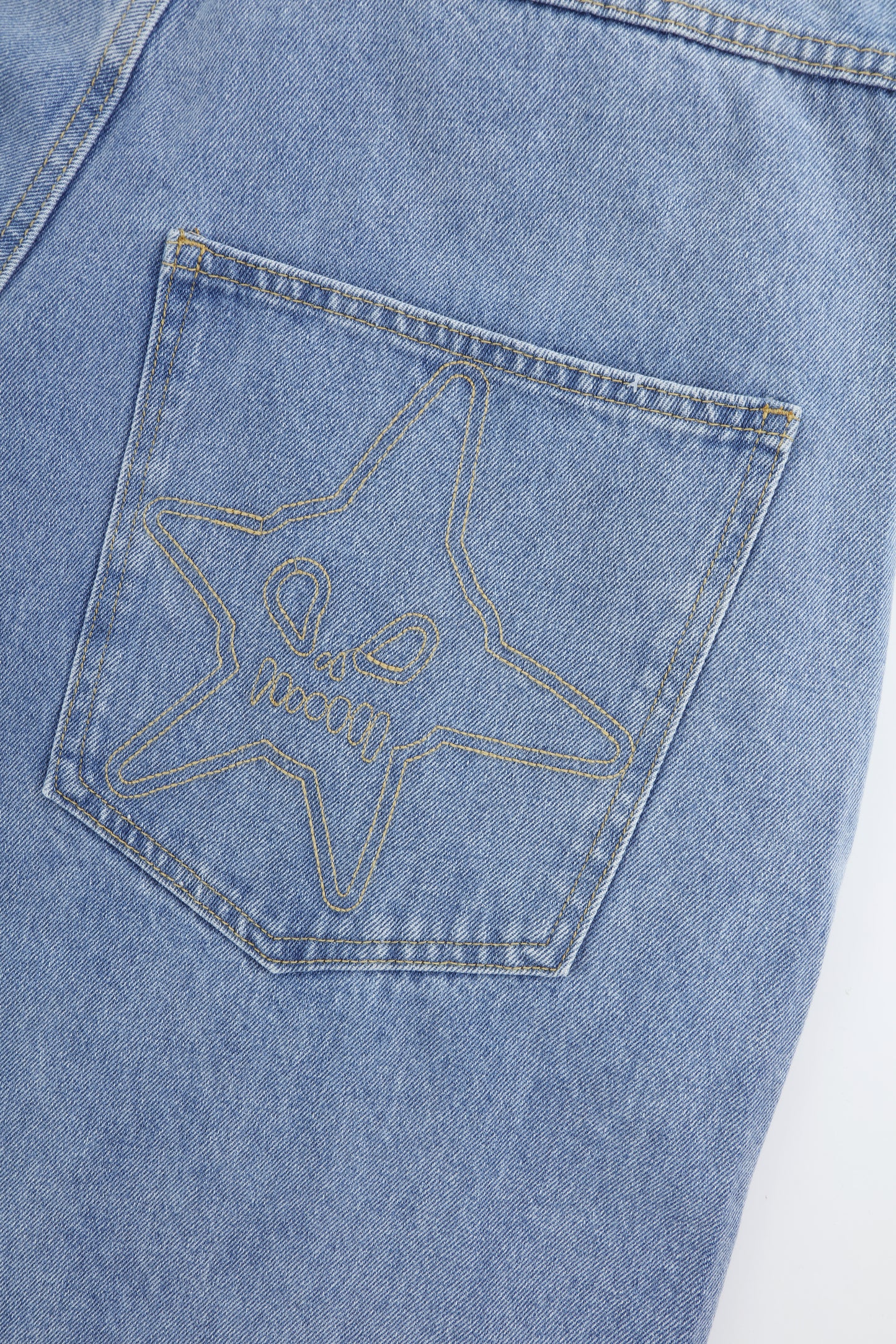 SKULL STAR BAGGY JEANS