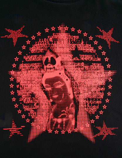STARBURST GUANYIN TEE BLACK