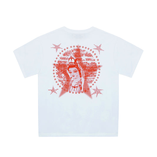 STARBURST GUANYIN TEE WHITE