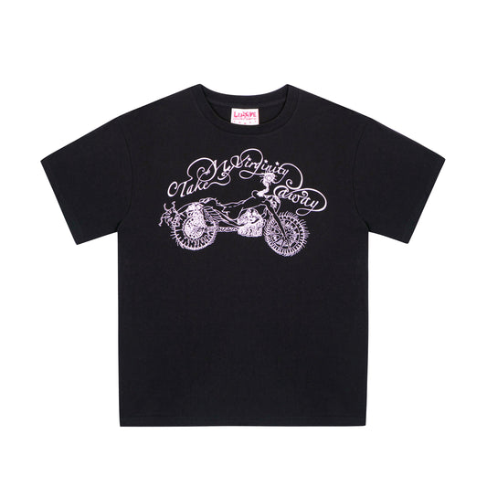 TAKE MY VIRGINITY AWAY TEE BLACK