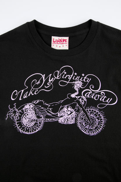 TAKE MY VIRGINITY AWAY TEE BLACK